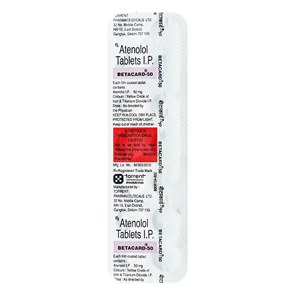 Betacard 50mg Tablet 14s