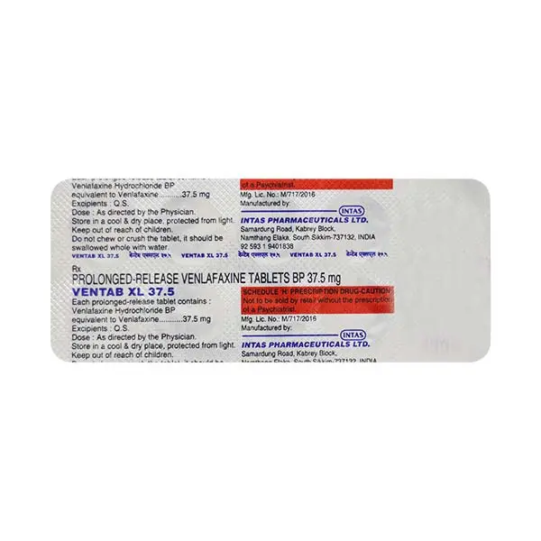 Ventab XL 37.5mg Tablet 10s