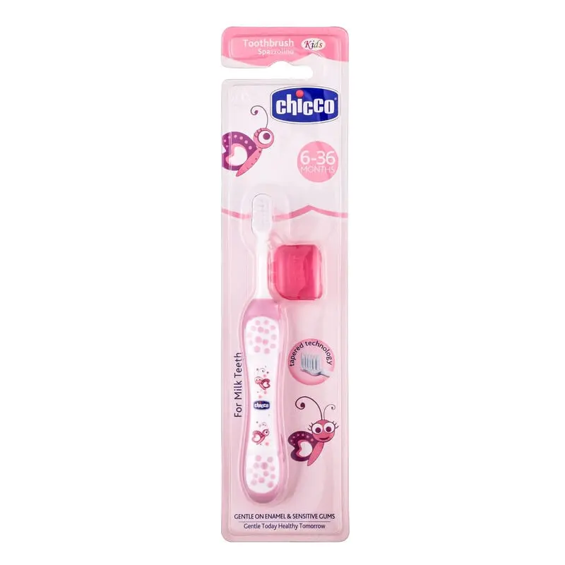 Chicco Tooth Brush 6 36 Pink 1s
