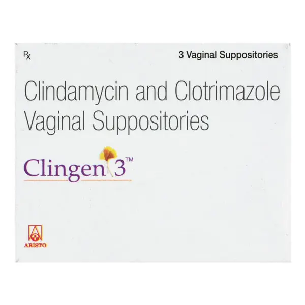Clingen 3 Vaginal Suppository 3s