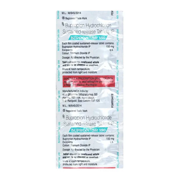 Bupron SR 150mg Tablet