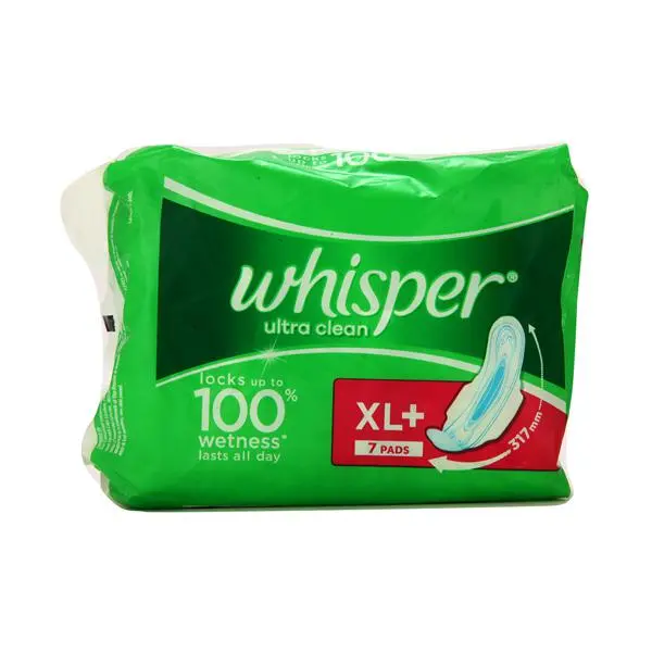 Whisper Ultra Clean Xl+ Pads 7s