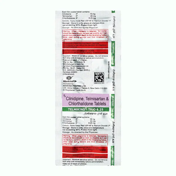 Telmikind Trio 6.25mg Tablet 10s