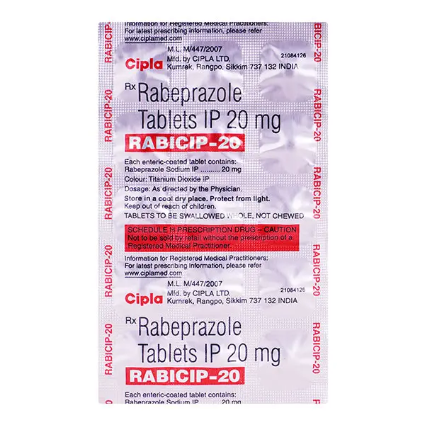 Rabicip 20mg Tablet 15s