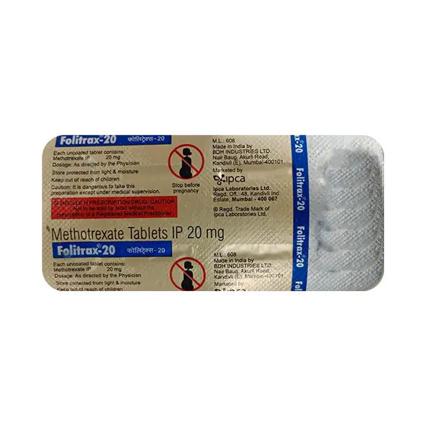 Folitrax 20mg Tablet 4s