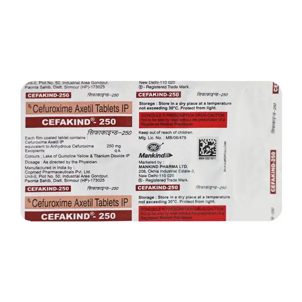 Cefakind Tablet 250mg 10s