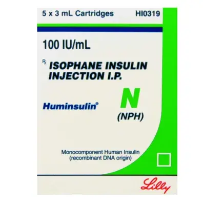 Huminsulin N Cartridge 100iu/ml 3ml