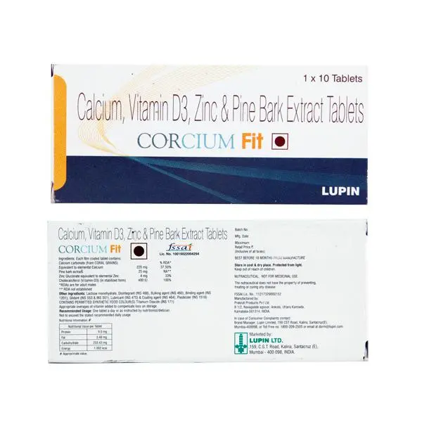 Corcium Fit Tablet 10s