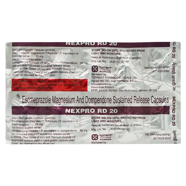 Sompraz D 20mg Capsule 15s