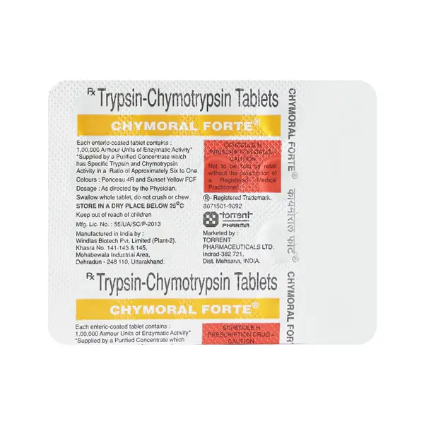Chymoral Forte Tablet 100000 AU