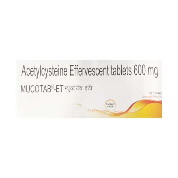 Mucotab ET Tablet Orange Sugar Free 10s
