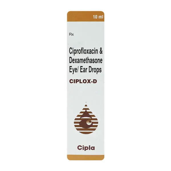 Ciplox D Eye/Ear Drops 0.3% w/v + 0.1% w/v