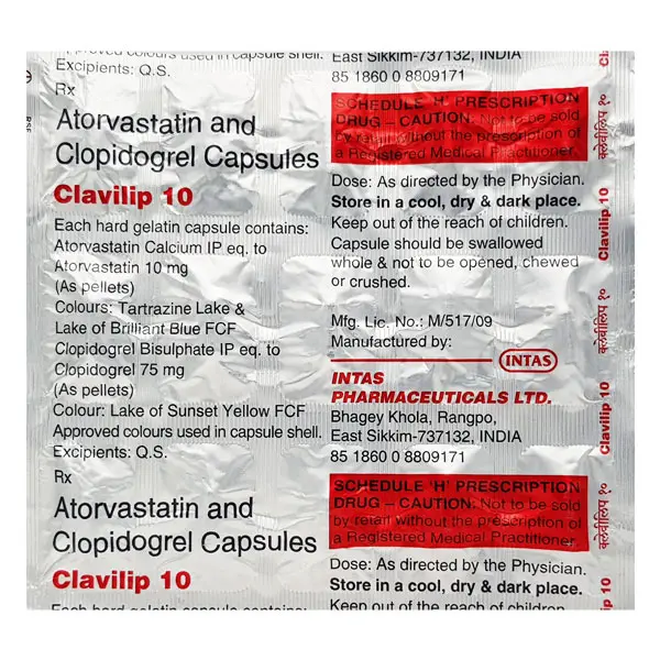 Clavilip 10mg Capsule 15s