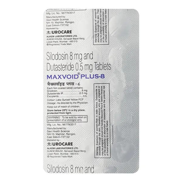 Maxvoid Plus 8mg Tablet 15s
