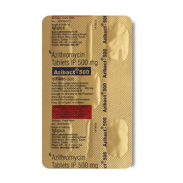 Azibact 500mg Tablet 5s