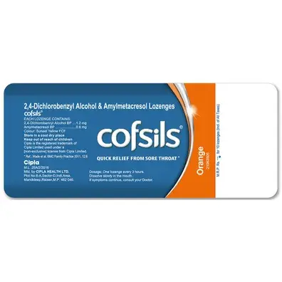 Cofsils Lozenges Orange 10s