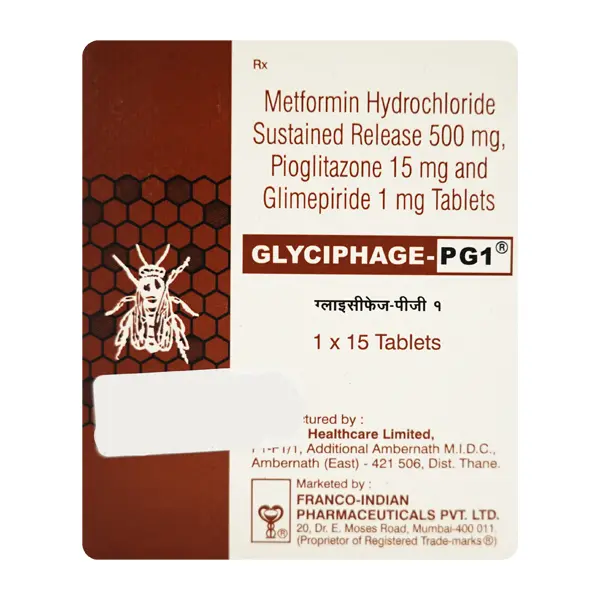 Glyciphage PG 1mg Tablet 15s