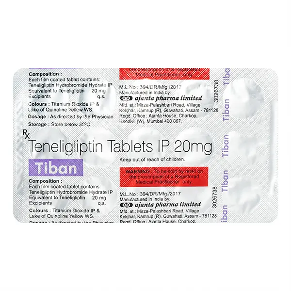 Tiban 20mg Tablet 15s