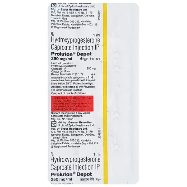 Proluton Depot 250mg Injection 1ml