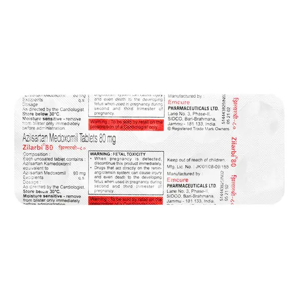 Zilarbi 80mg Tablet 10s
