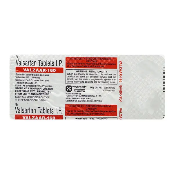 Valzaar 160mg Tablet 10s
