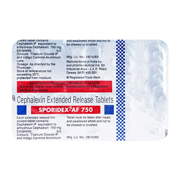 Sporidex AF 750mg Tablet