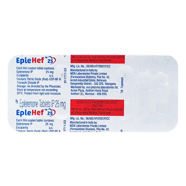 Eplehef 25mg Tablet 10s