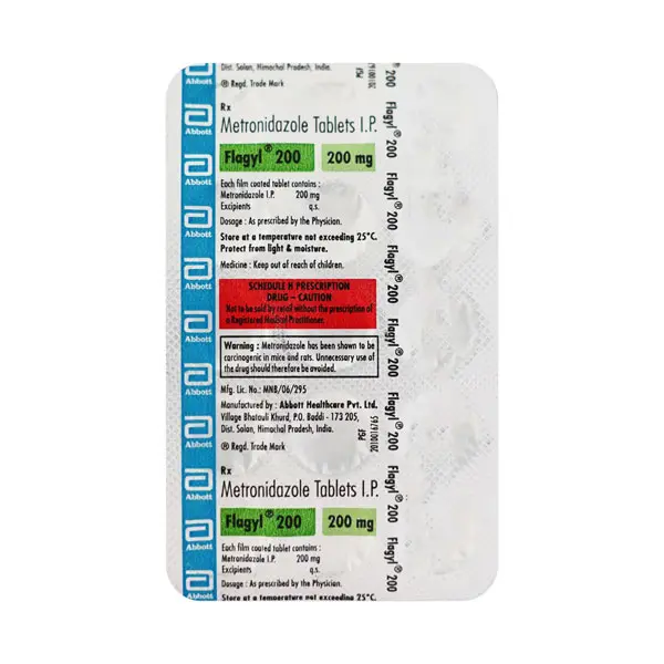 Flagyl 200mg Tablet 15s