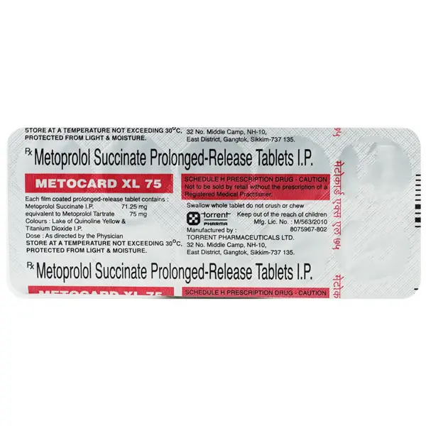 Metocard XL 75mg Tablet 10s