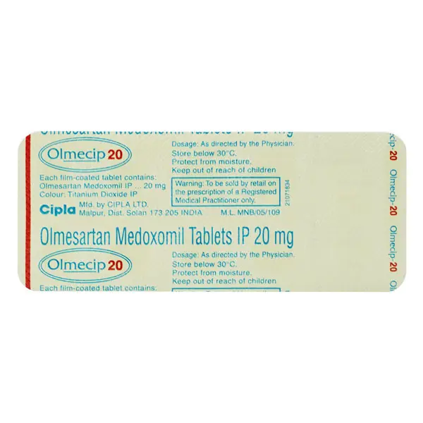 Olmecip 20mg Tablet 10s