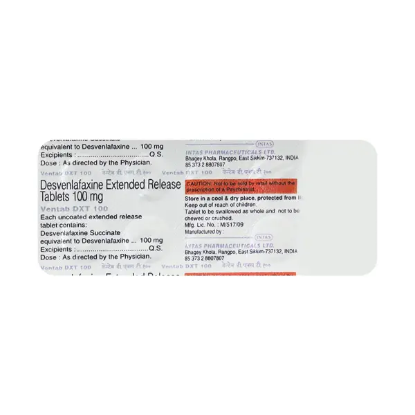 Ventab Dxt 100mg Tablet 10s