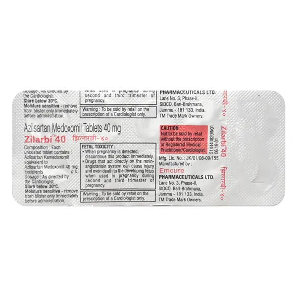 Zilarbi 40mg Tablet 10s