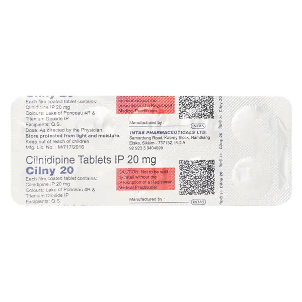 Cilny 20mg Tablet 10s
