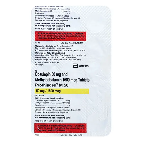 Prothiaden M 50mg Tablet 15s