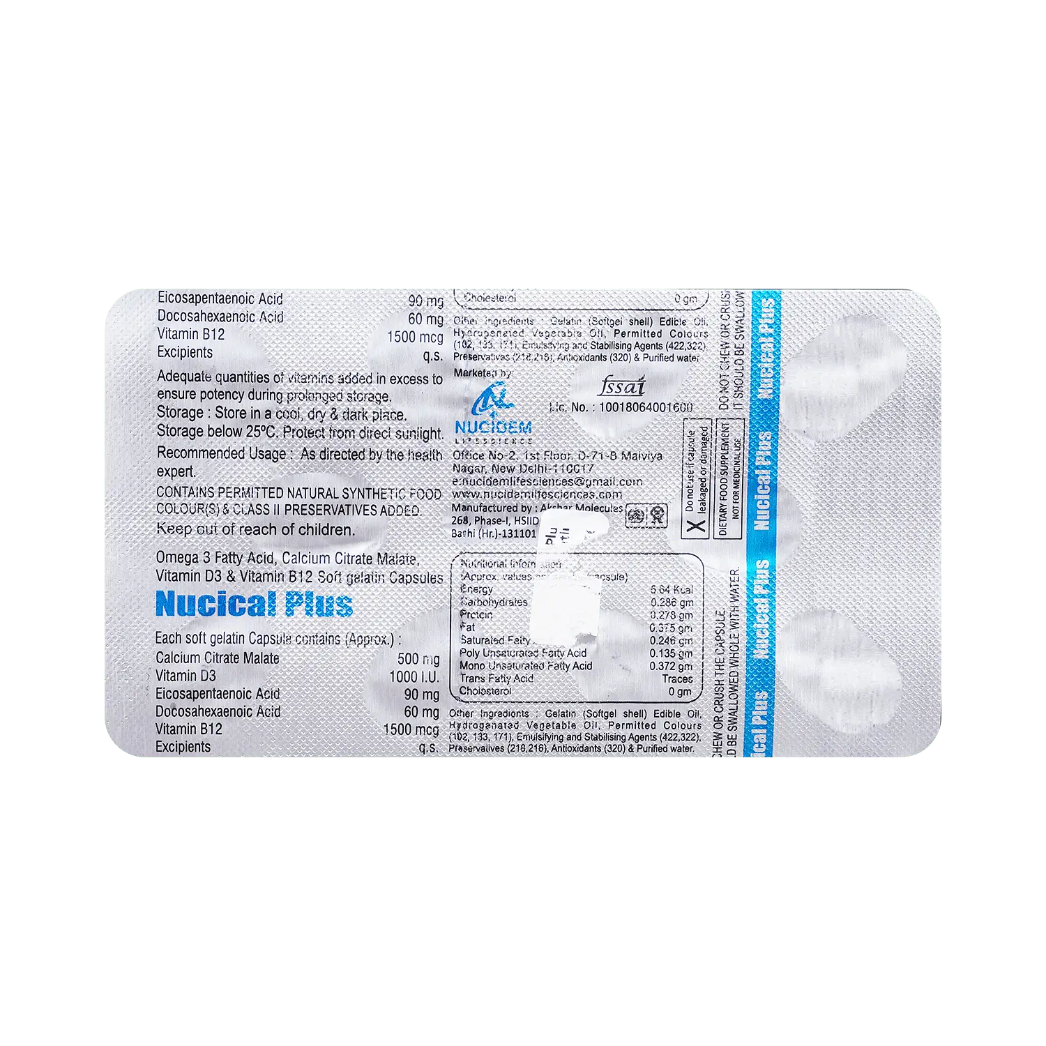Nucical Plus Tablet 10s