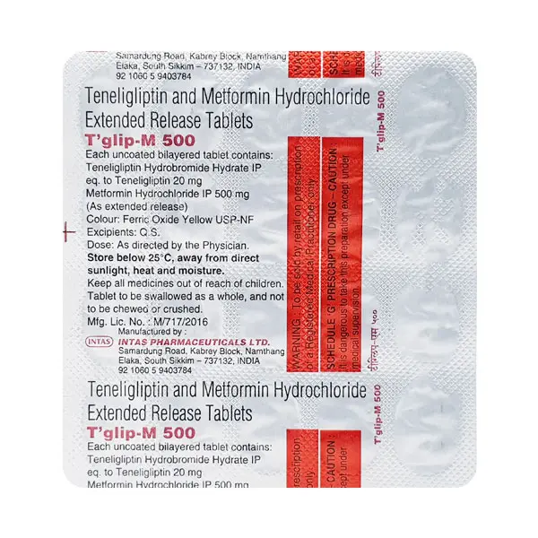 T Glip M 500mg Tablet 20s