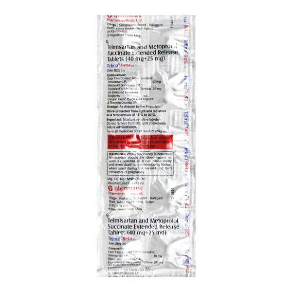 Telma Beta 25mg Tablet