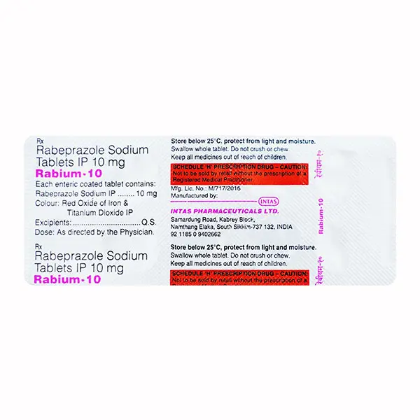 Rabium 10mg Tablet 10s