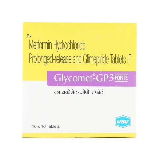 Glycomet GP Forte 3mg Tablet 10s