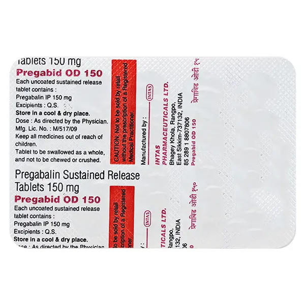 Pregabid OD 150mg Tablet 10s