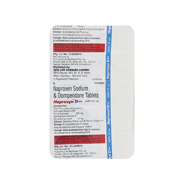 Naprosyn D 500mg Tablet 10s