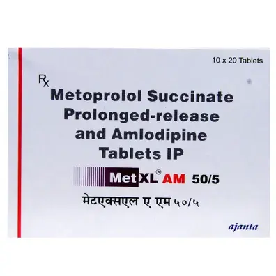Met XL AM 50/5mg Tablet 20s