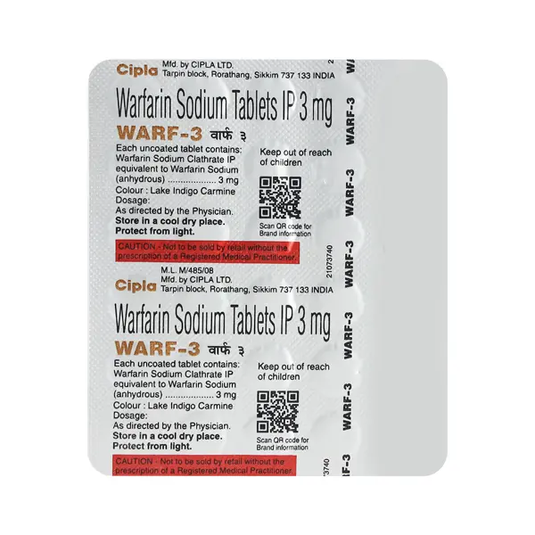 Warf 3mg Tablet 30s