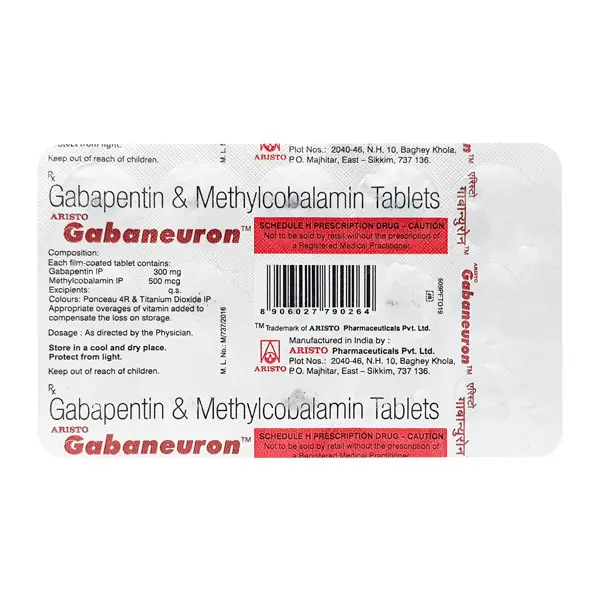 Gabaneuron 300mg Tablet 15s