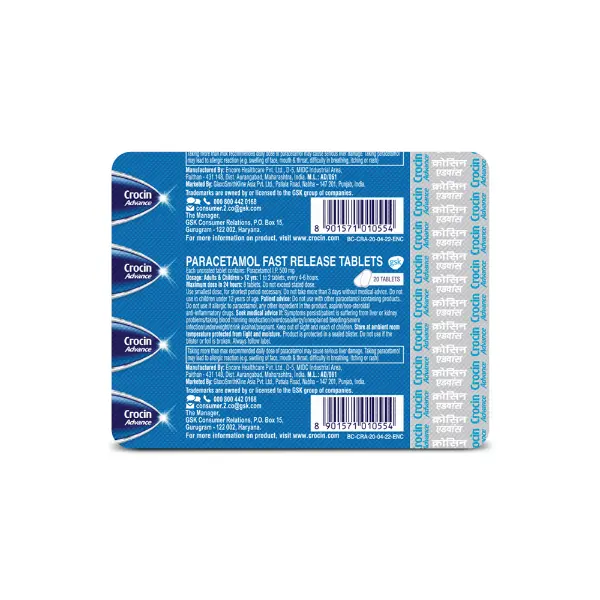 Crocin Advance Tablet
