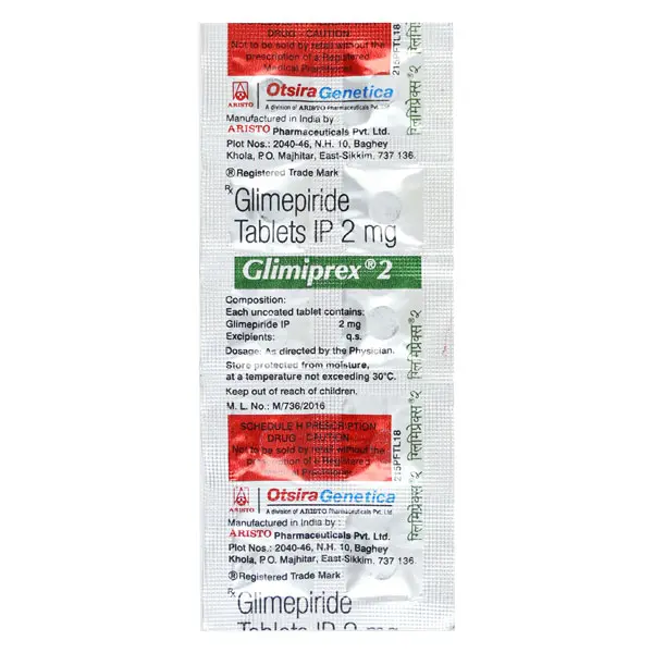 Glimiprex 2mg Tablet 10s