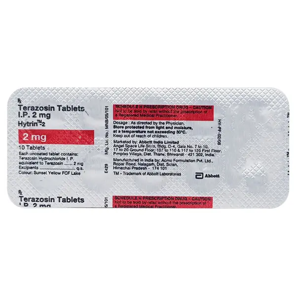 Hytrin 2mg Tablet 10s