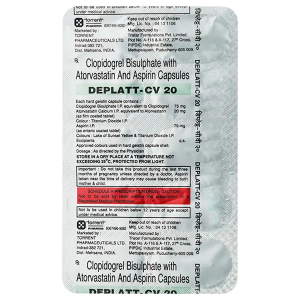 Deplatt CV 20mg Capsule 10s