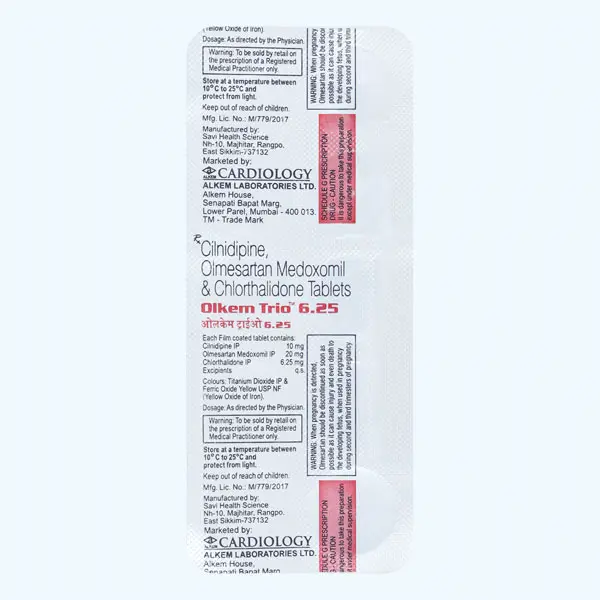 Olkem Trio 6.25mg Tablet 10s