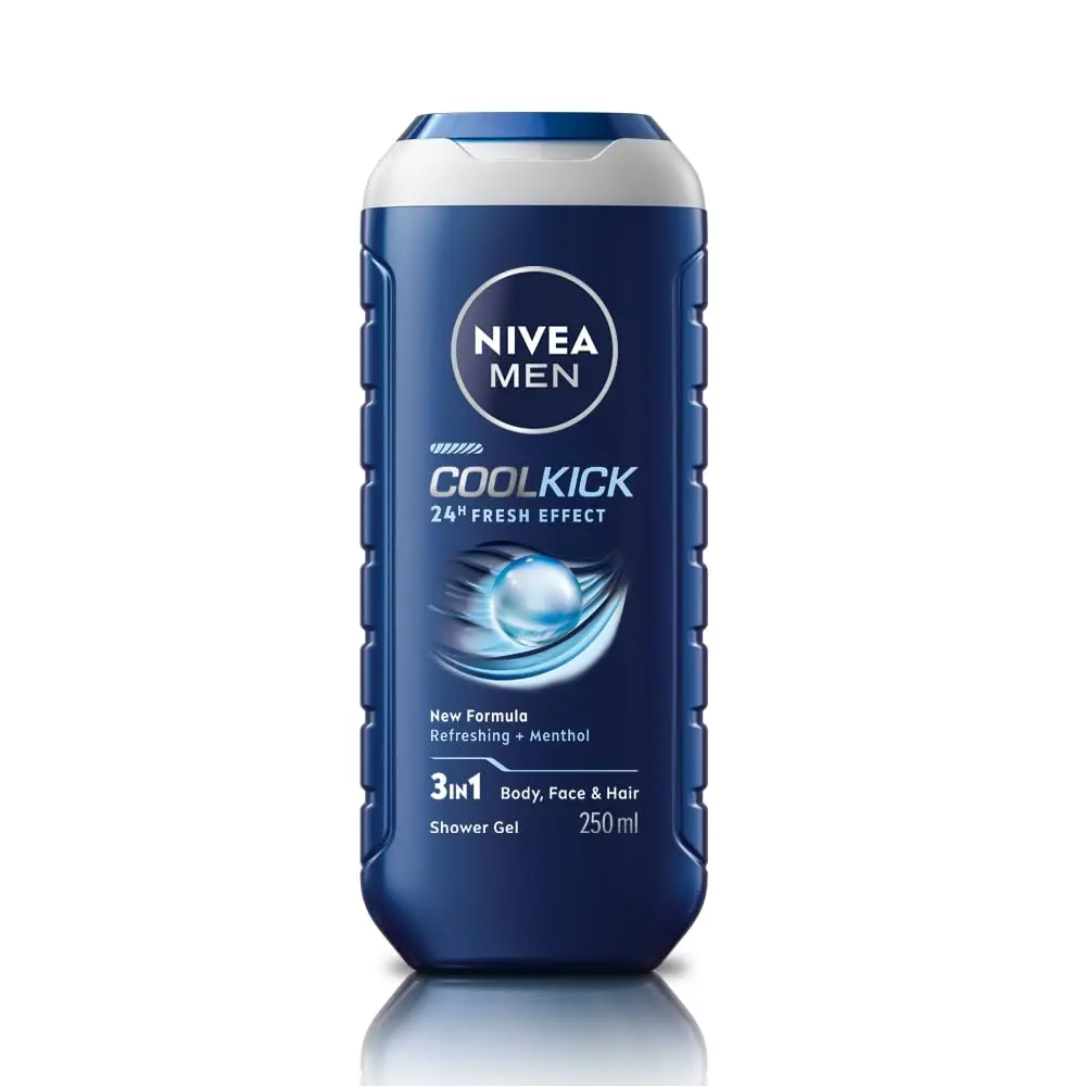Nivea Men Coolkick Refrsh+icy Menthol Shower Gel 250ml